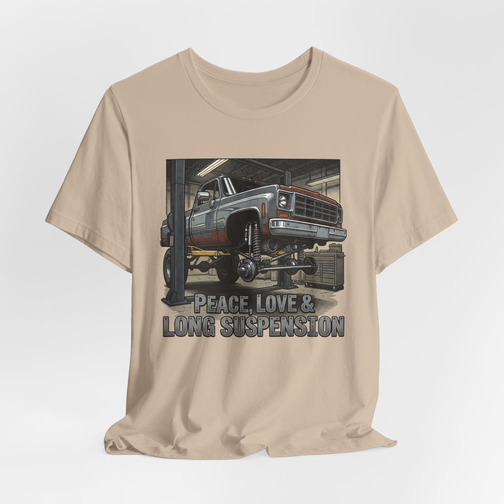Peace, Love and Long Suspension T-Shirt
