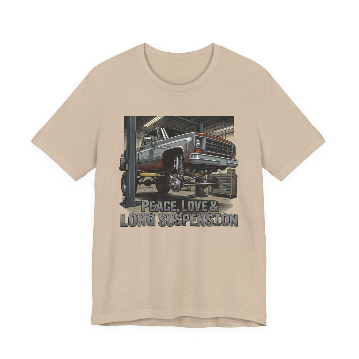 Peace, Love and Long Suspension T-Shirt