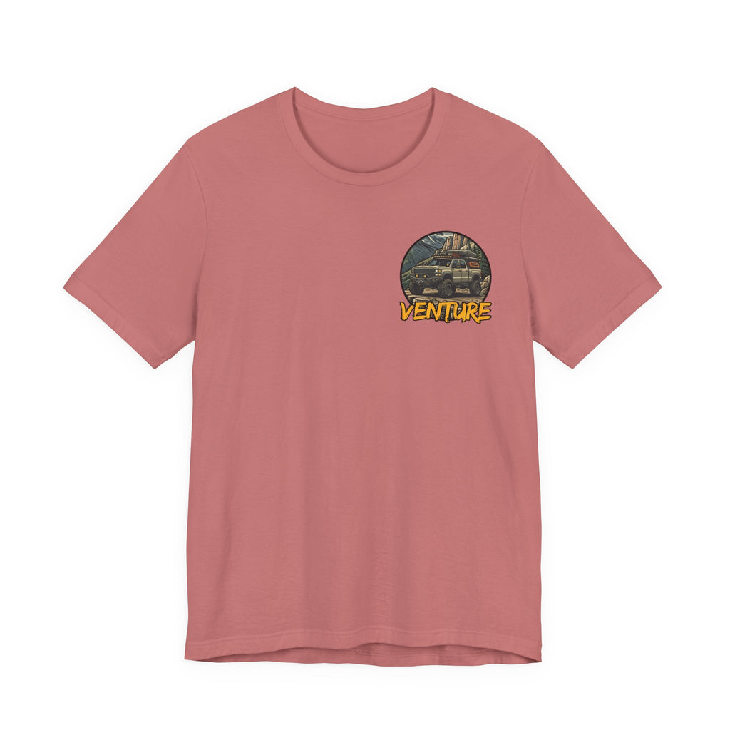 Adventure Graphic Tee — 'Venture' Chest Logo & Genuine Threadz Back Print