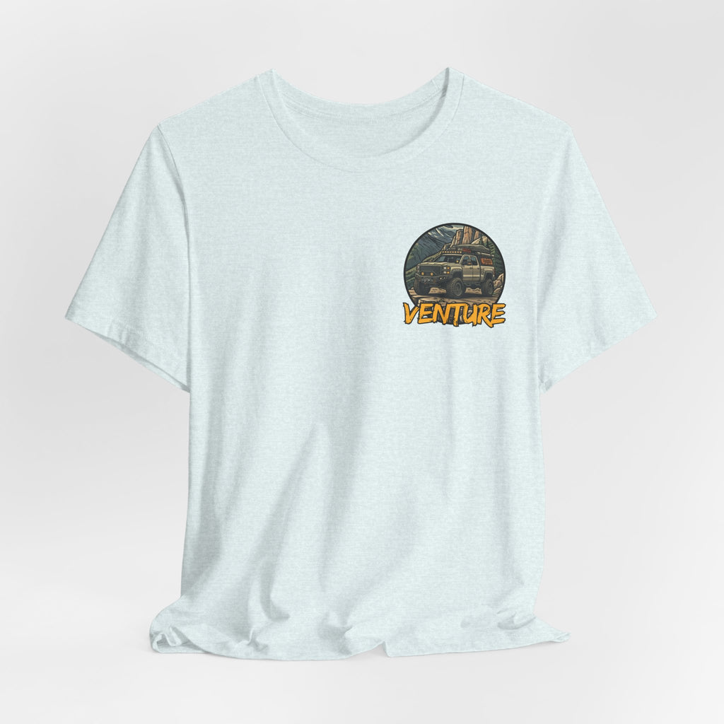 Adventure Graphic Tee — 'Venture' Chest Logo & Genuine Threadz Back Print