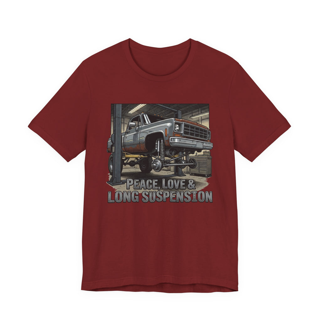 Peace, Love and Long Suspension T-Shirt