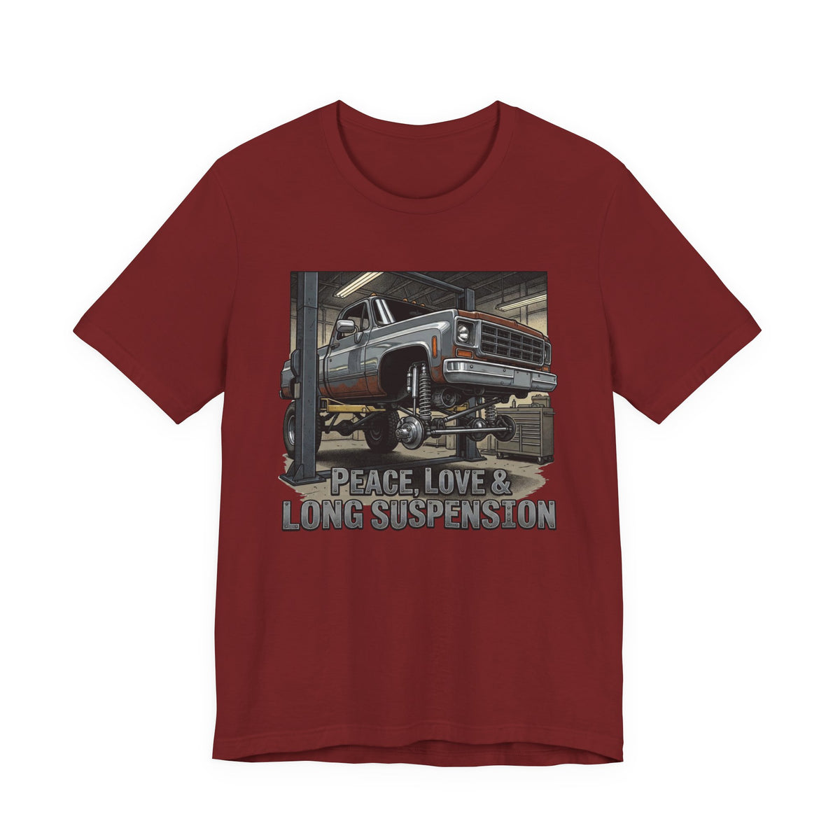 Peace, Love and Long Suspension T-Shirt
