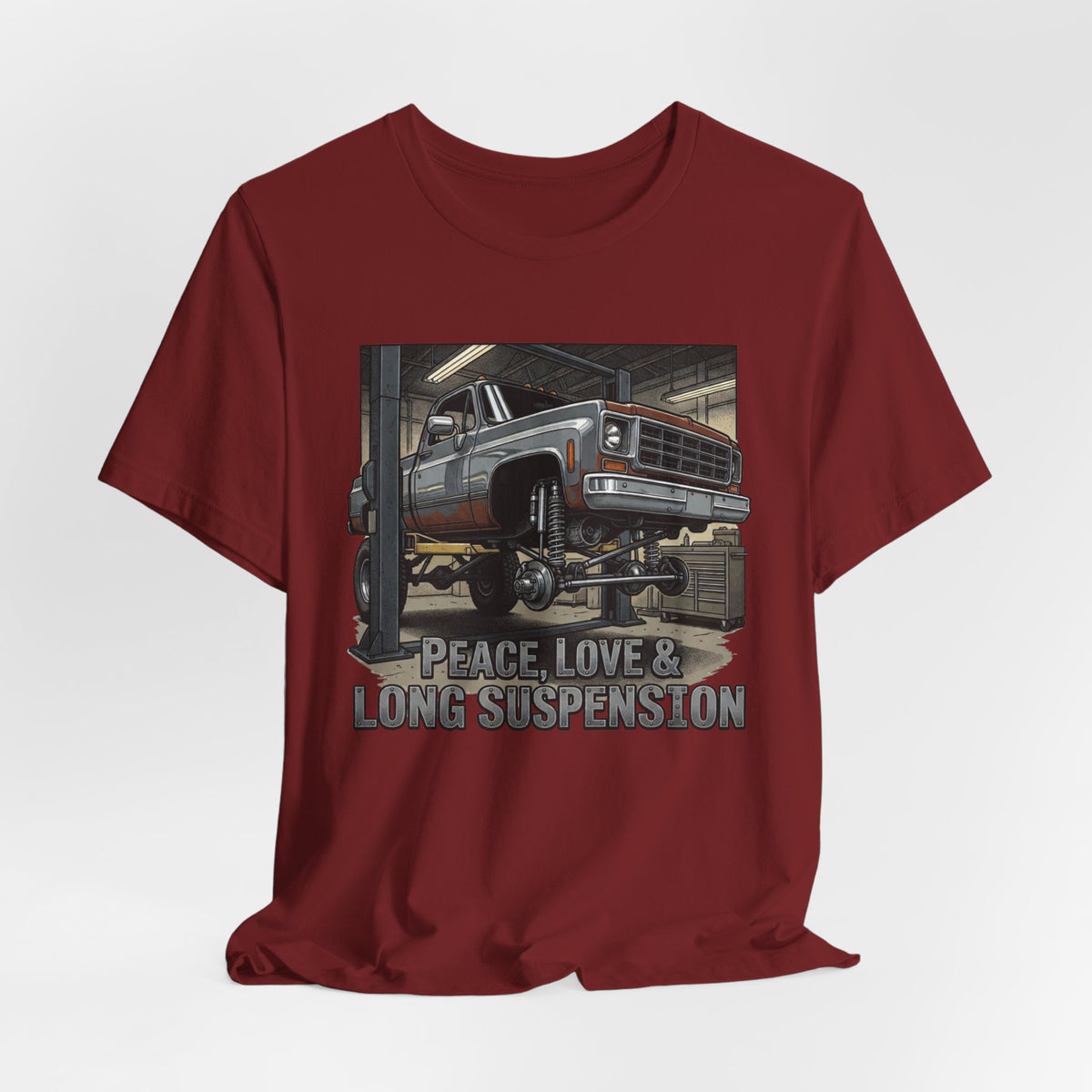 Peace, Love and Long Suspension T-Shirt