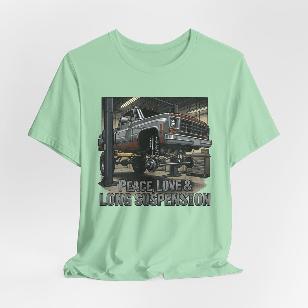 Peace, Love and Long Suspension T-Shirt
