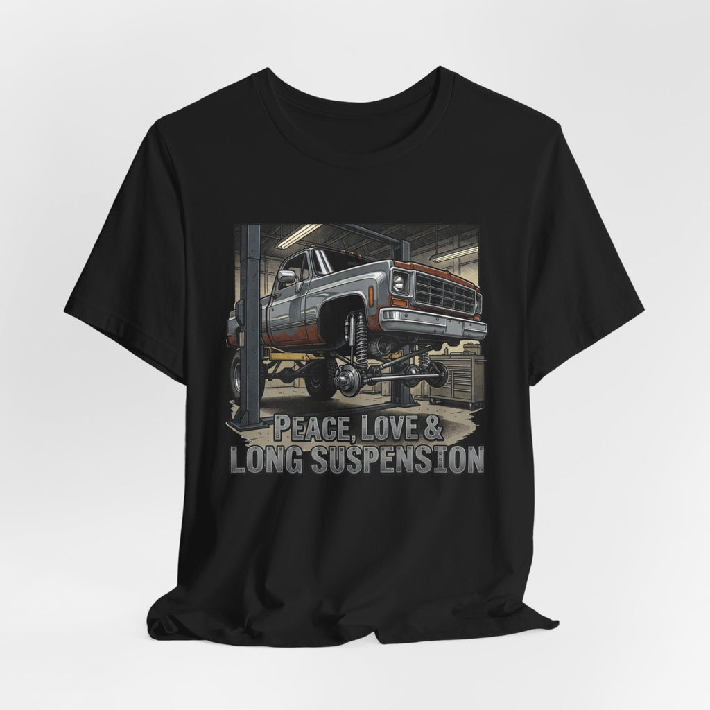 Peace, Love and Long Suspension T-Shirt