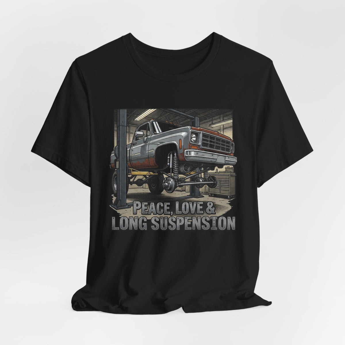 Peace, Love and Long Suspension T-Shirt