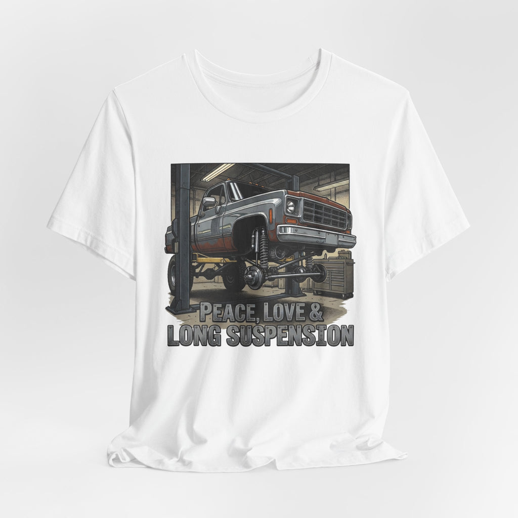 Peace, Love and Long Suspension T-Shirt