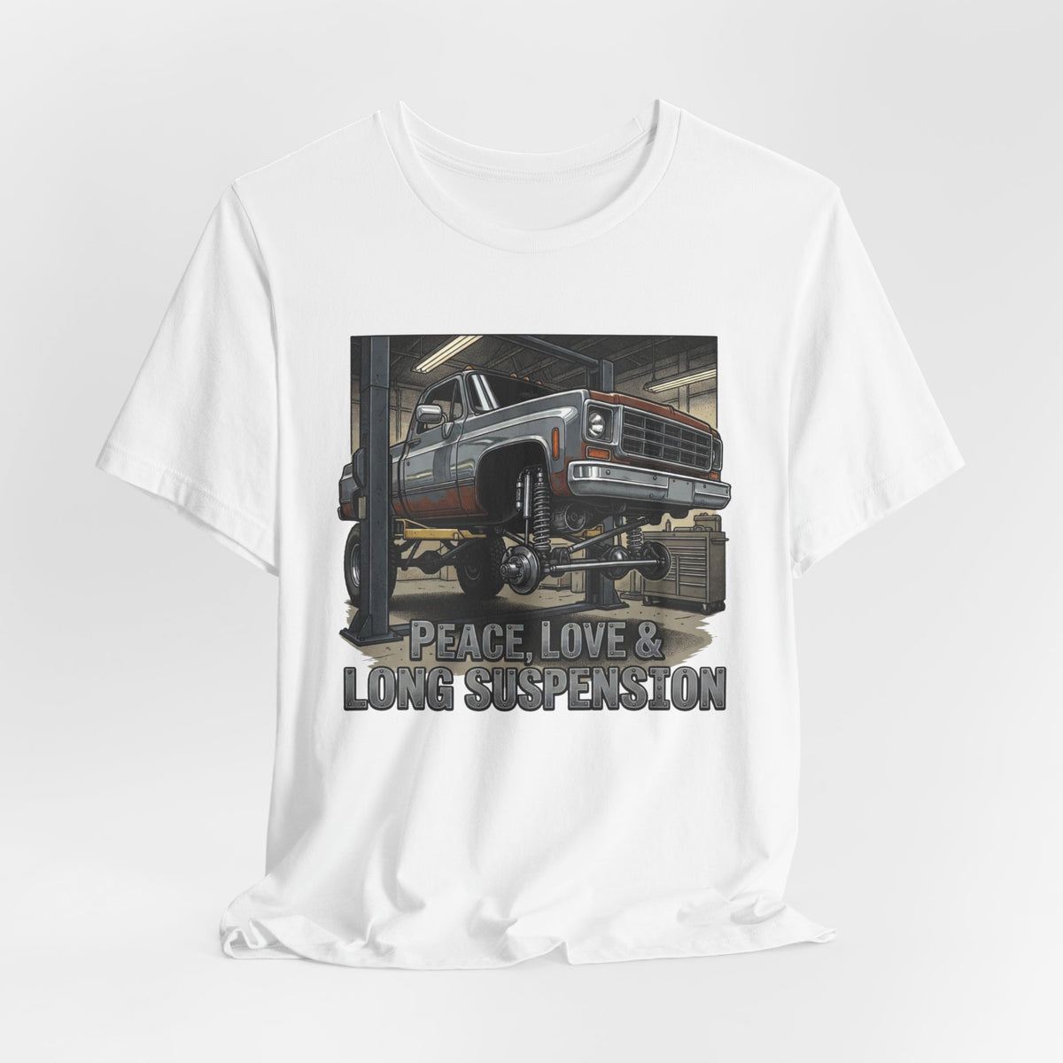 Peace, Love and Long Suspension T-Shirt