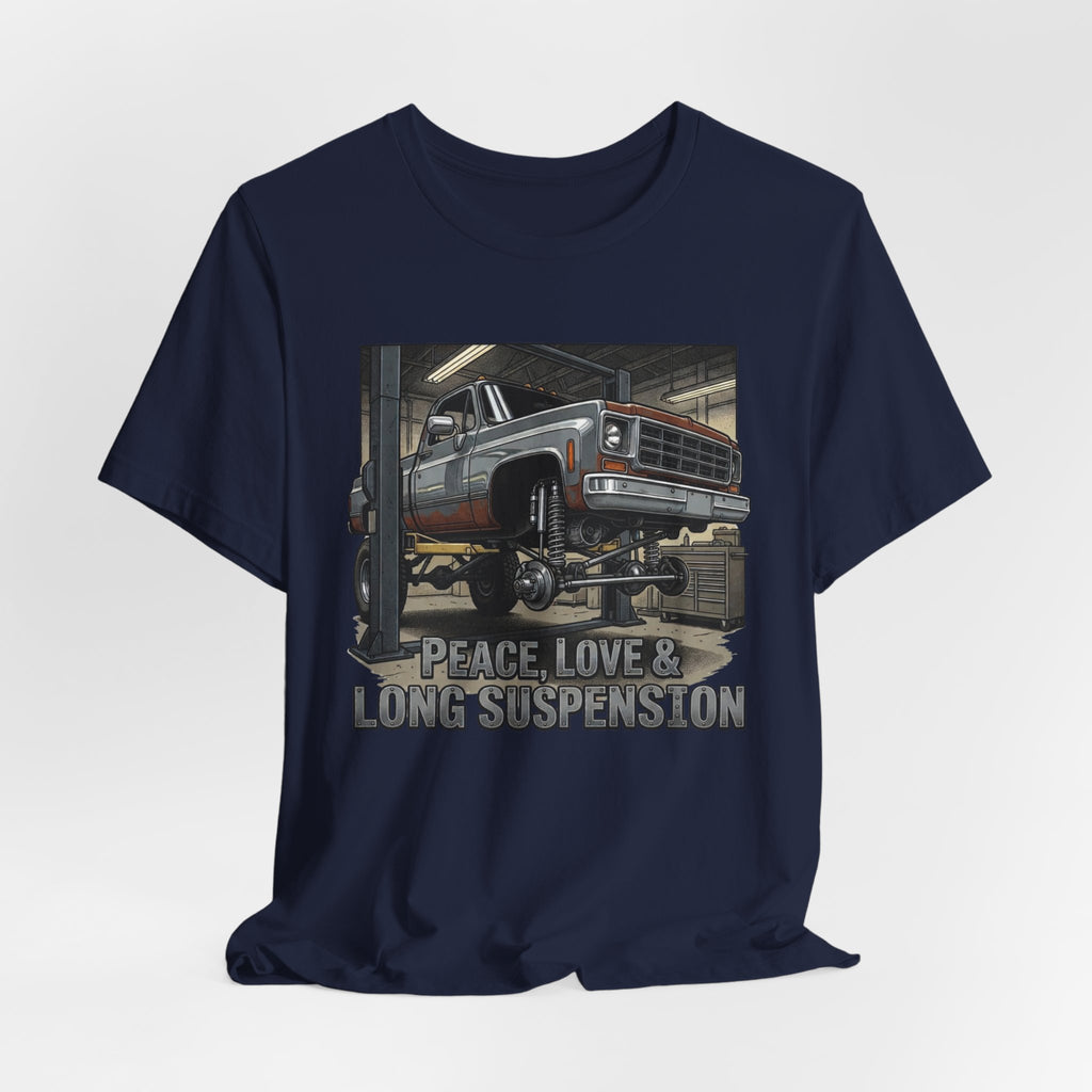 Peace, Love and Long Suspension T-Shirt