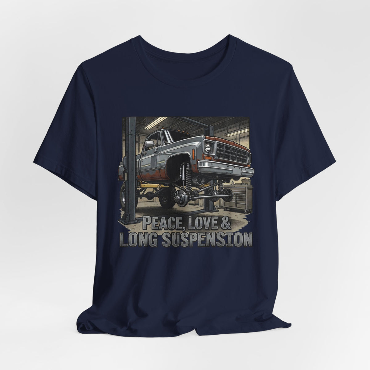 Peace, Love and Long Suspension T-Shirt