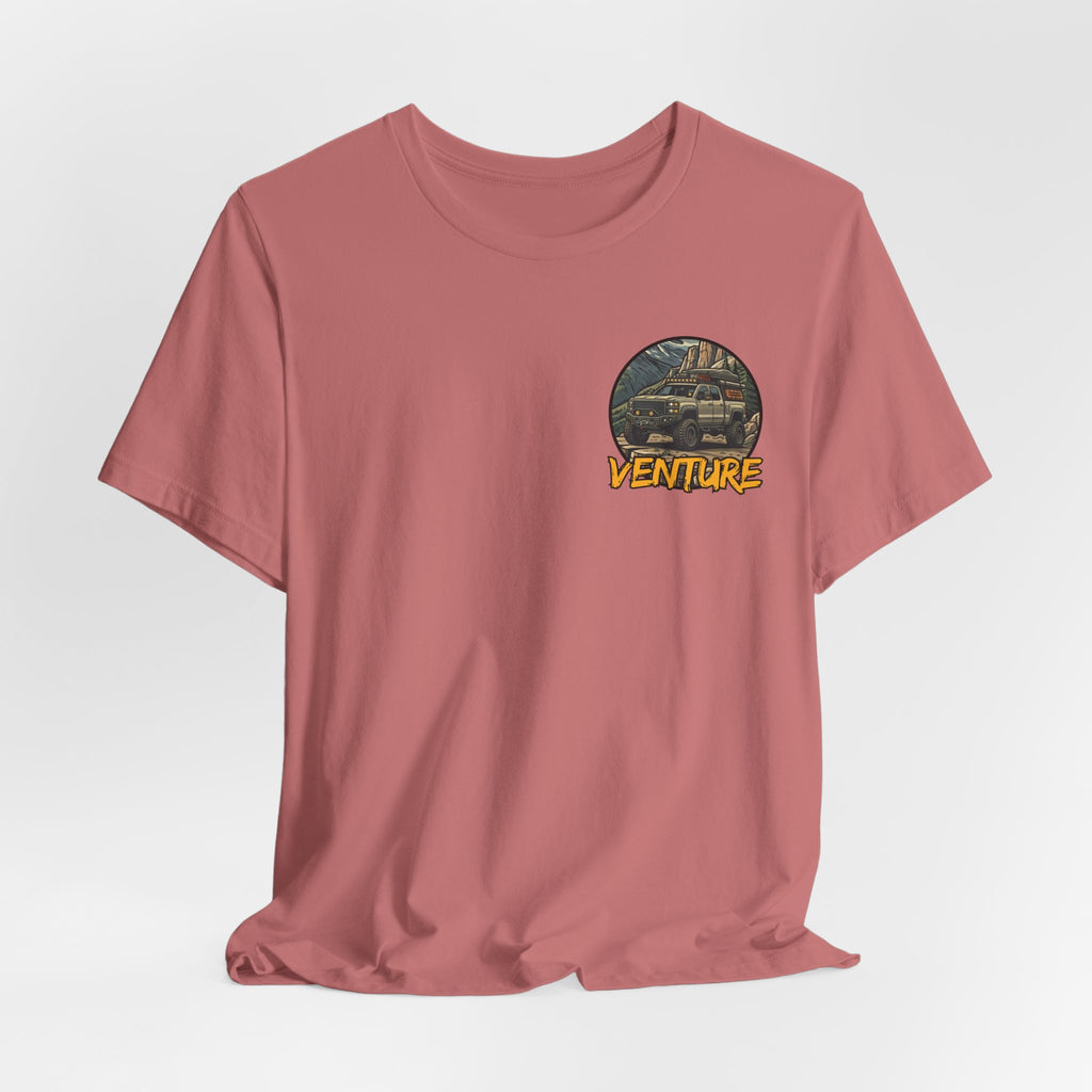 Adventure Graphic Tee — 'Venture' Chest Logo & Genuine Threadz Back Print