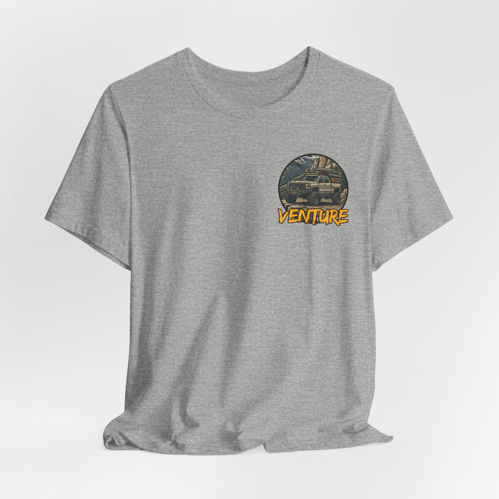 Adventure Graphic Tee — 'Venture' Chest Logo & Genuine Threadz Back Print
