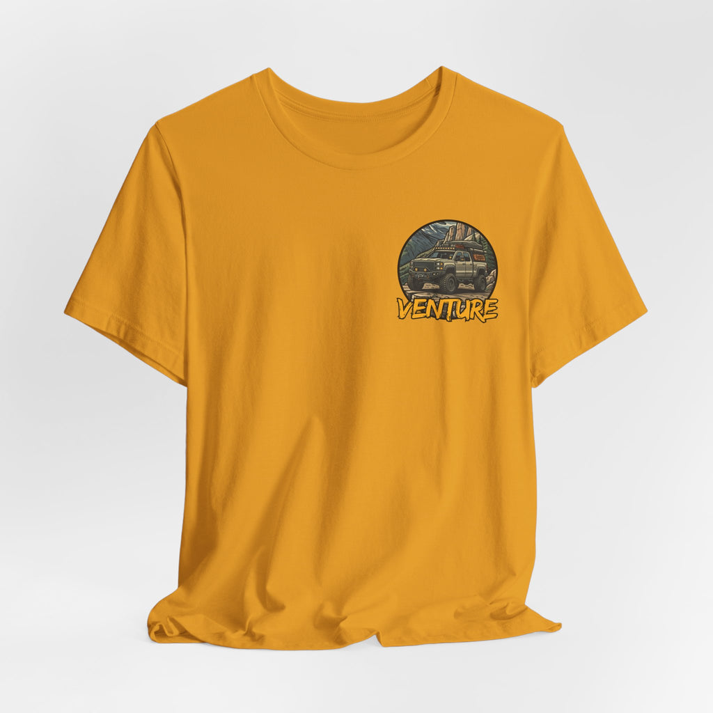 Adventure Graphic Tee — 'Venture' Chest Logo & Genuine Threadz Back Print