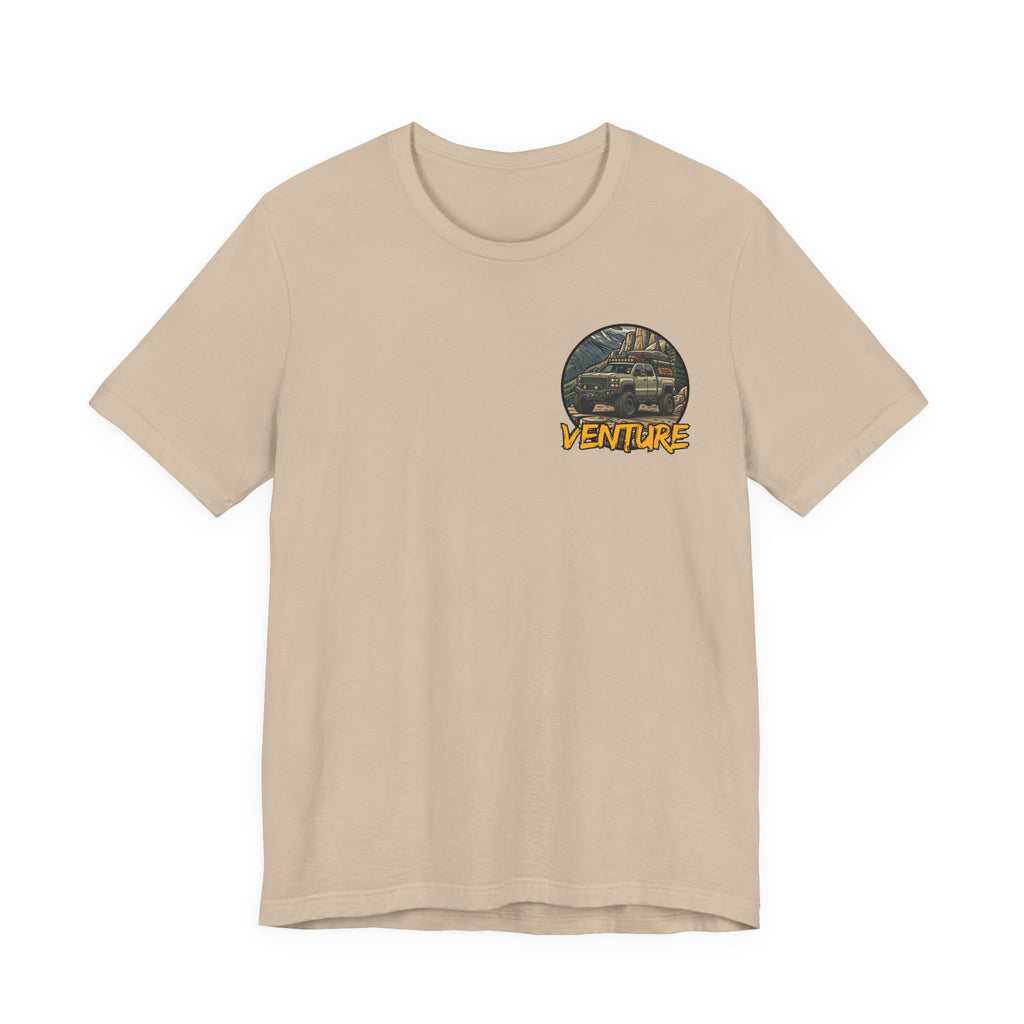 Adventure Graphic Tee — 'Venture' Chest Logo & Genuine Threadz Back Print