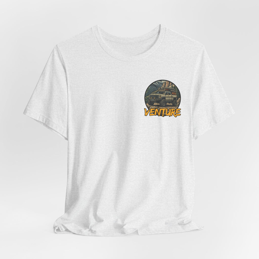 Adventure Graphic Tee — 'Venture' Chest Logo & Genuine Threadz Back Print