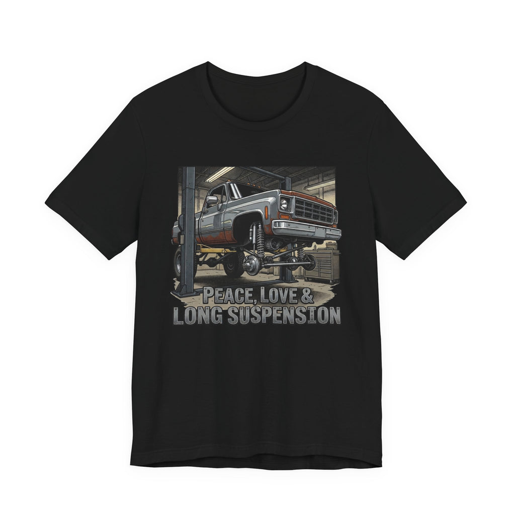 Peace, Love and Long Suspension T-Shirt