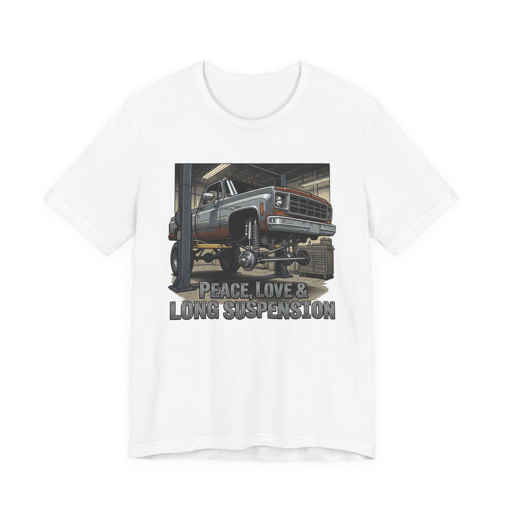 Peace, Love and Long Suspension T-Shirt