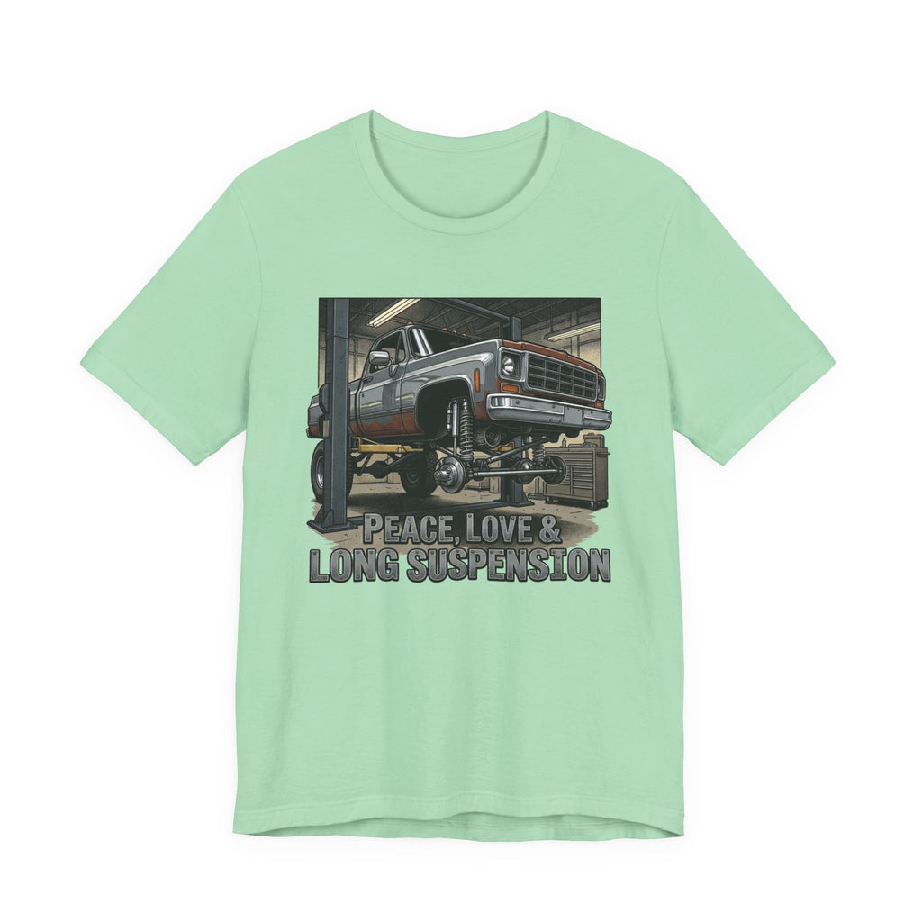 Peace, Love and Long Suspension T-Shirt