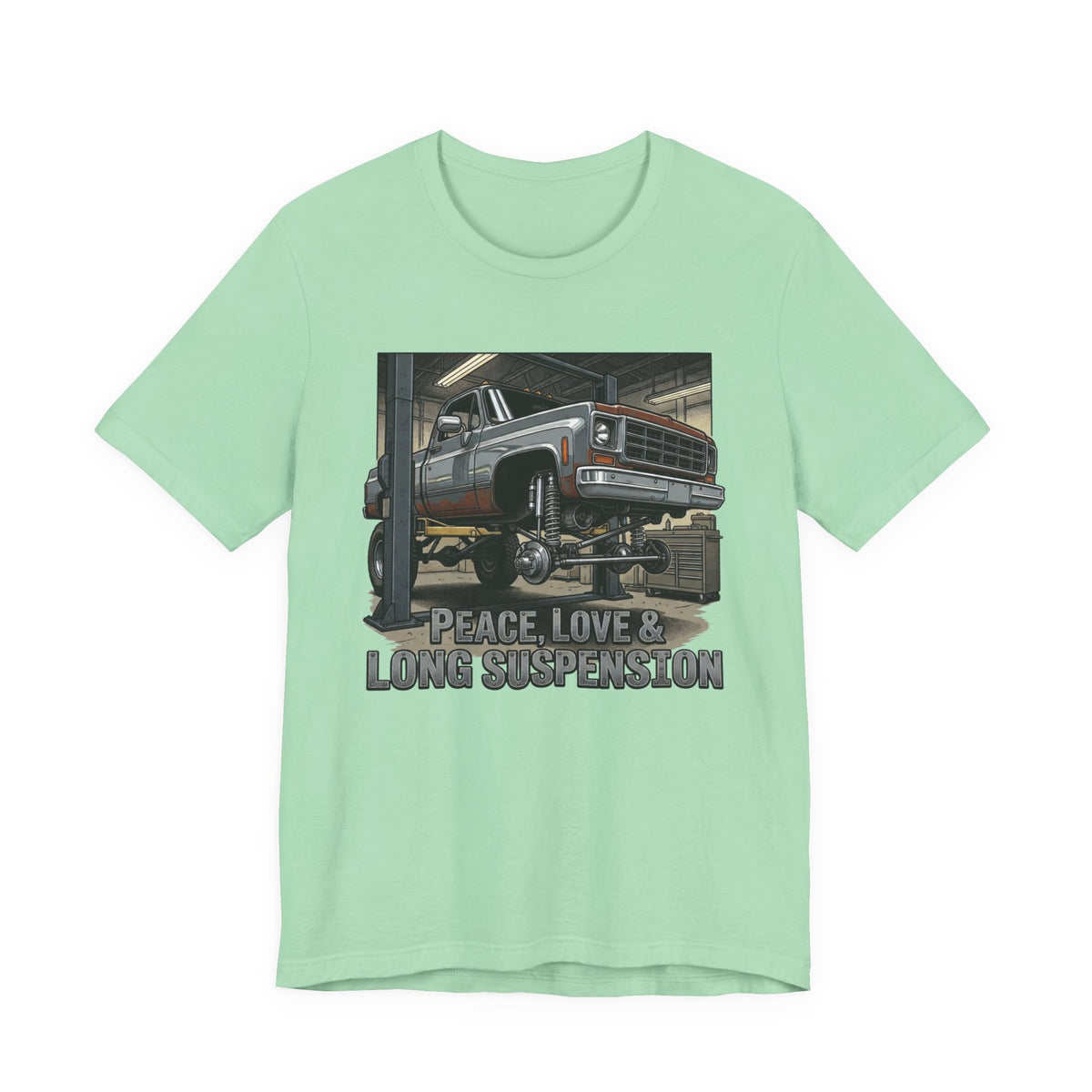 Peace, Love and Long Suspension T-Shirt