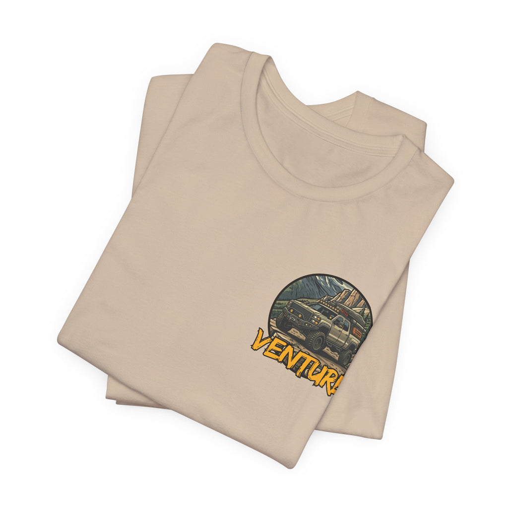 Adventure Graphic Tee — 'Venture' Chest Logo & Genuine Threadz Back Print
