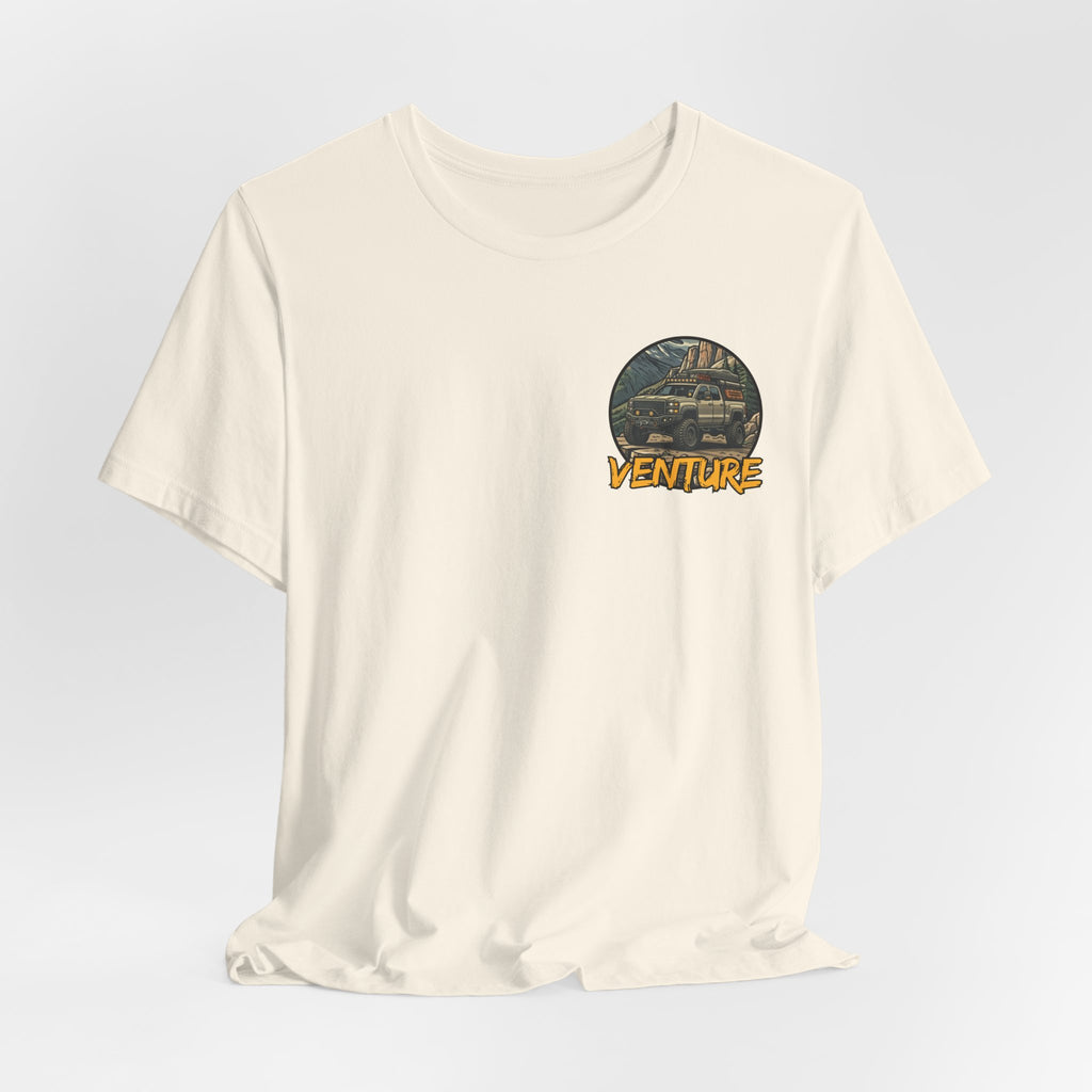 Adventure Graphic Tee — 'Venture' Chest Logo & Genuine Threadz Back Print