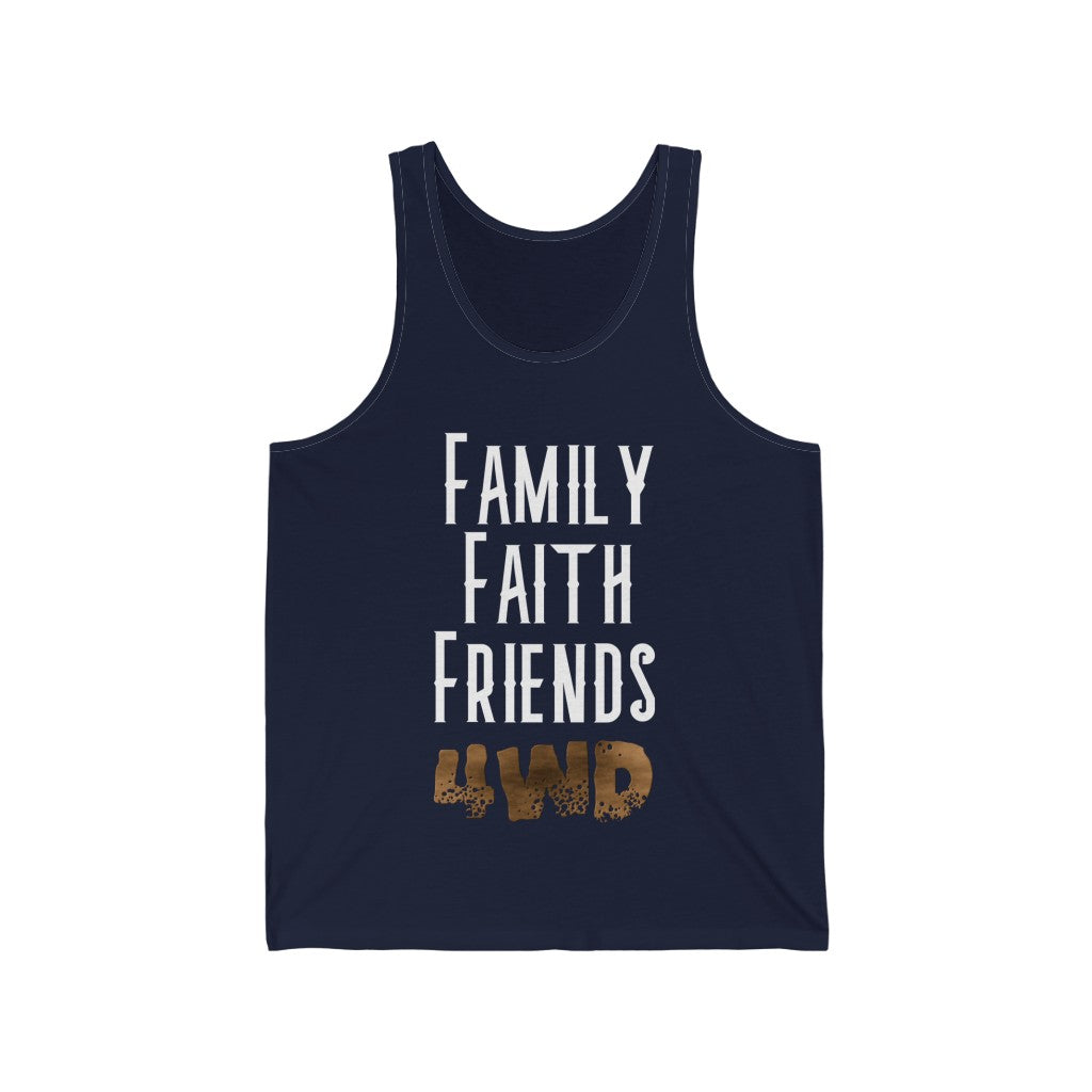 "Family Faith Friends 4WD" Men's Jersey Tank