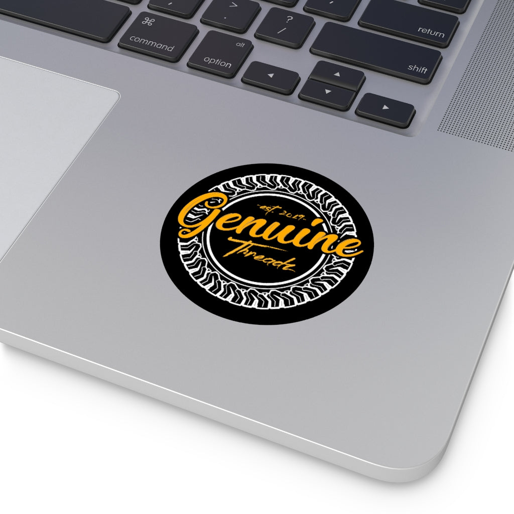 Genuine Threadz Round Vinyl Stickers