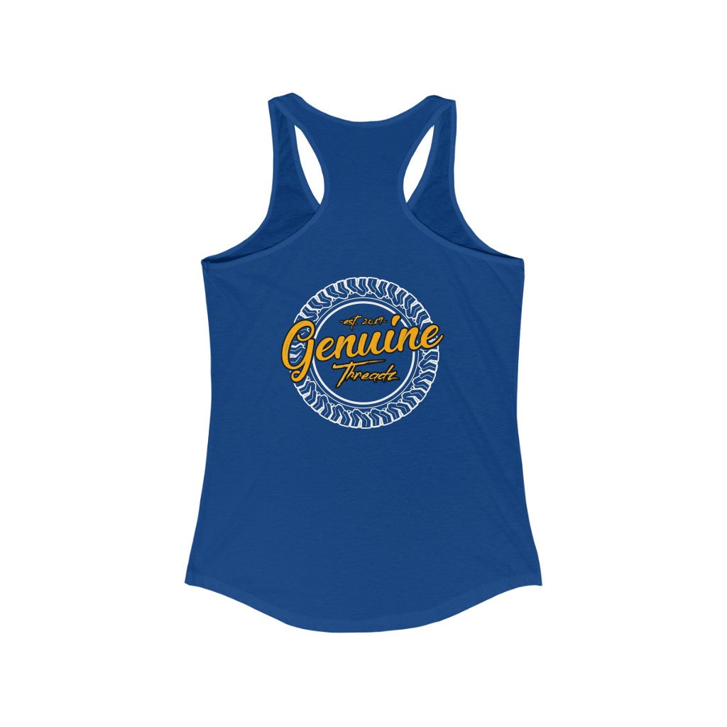 "Make Your Exhaust Heard" Women's Ideal Racerback Tank