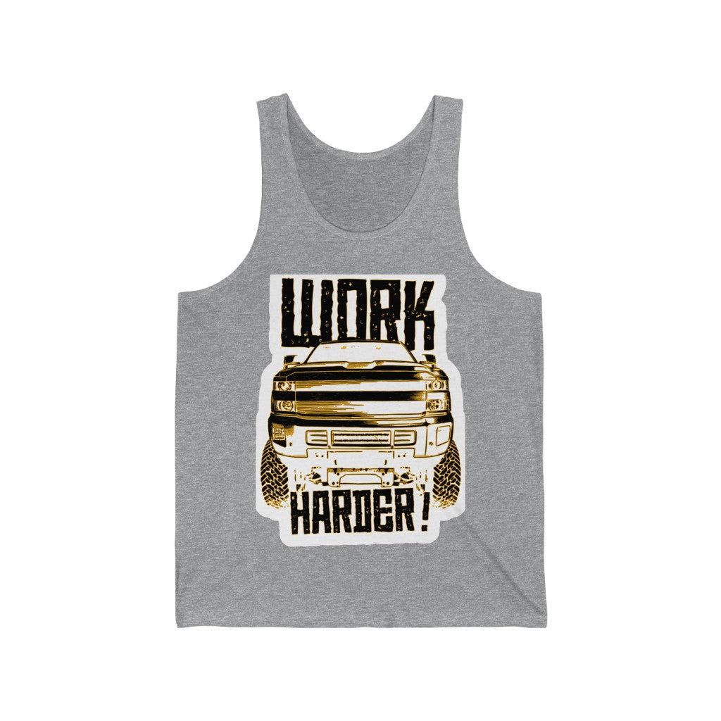 "Work Harder" Men's Jersey Tank