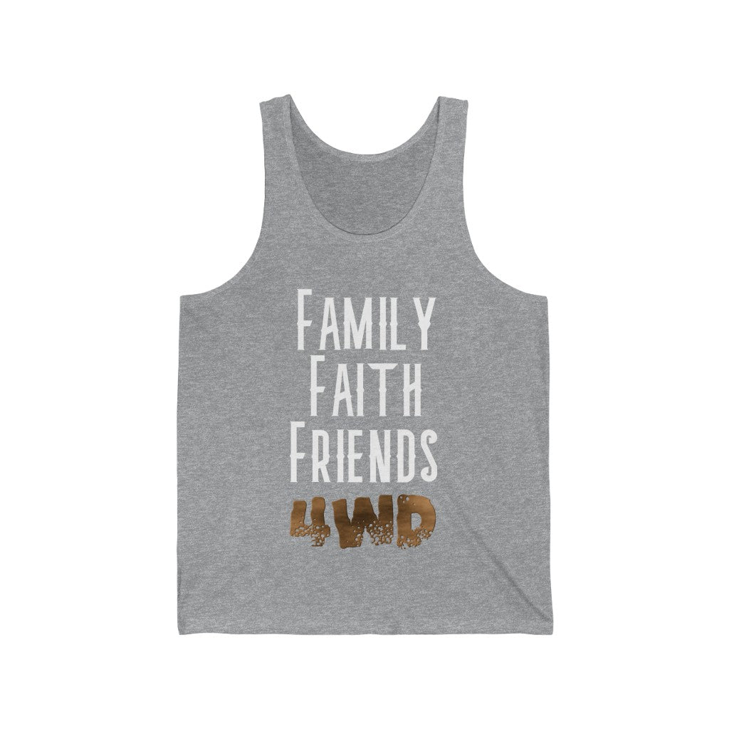 "Family Faith Friends 4WD" Men's Jersey Tank