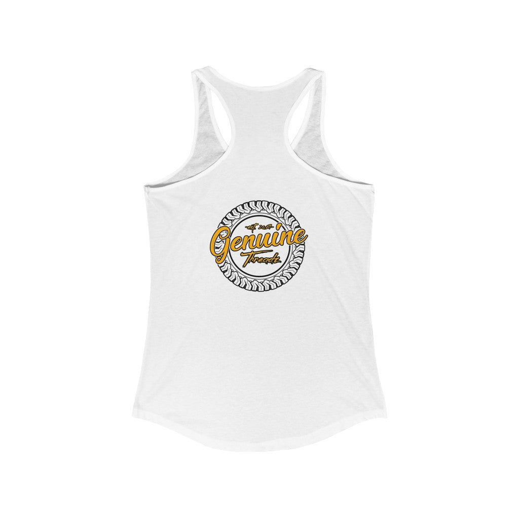 "Work Harder" Women's Ideal Racerback Tank