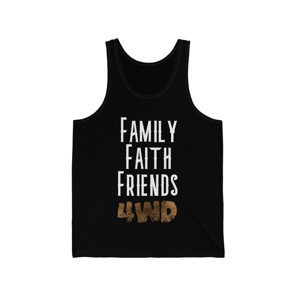 "Family Faith Friends 4WD" Men's Jersey Tank