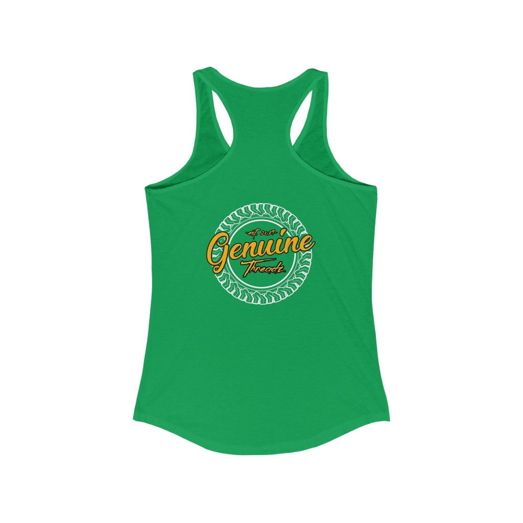 "Work Harder" Women's Ideal Racerback Tank