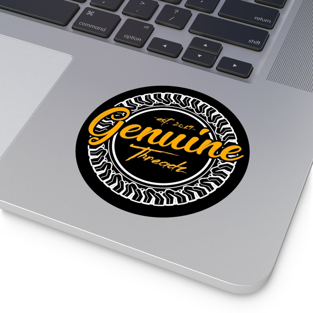 Genuine Threadz Round Vinyl Stickers