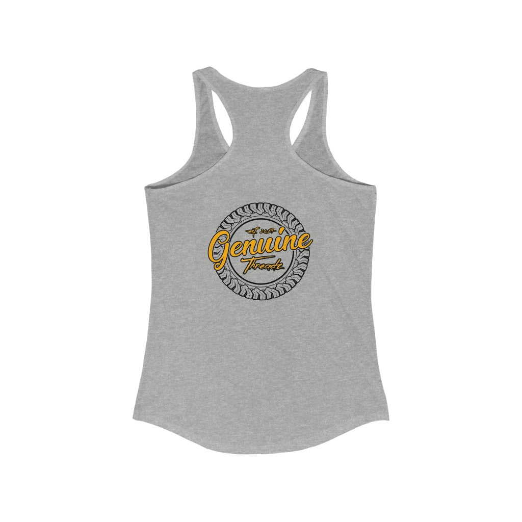 "Work Harder" Women's Ideal Racerback Tank