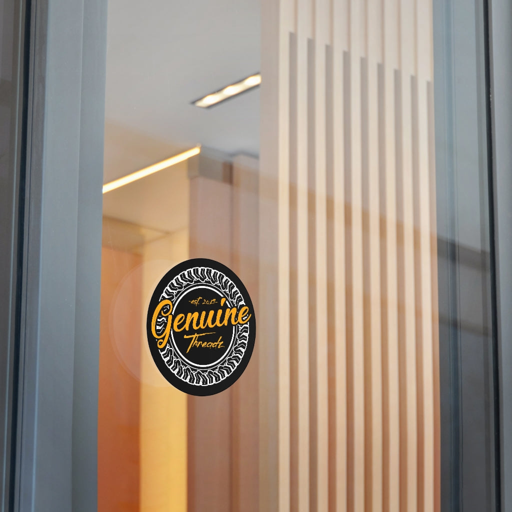 Genuine Threadz Round Vinyl Stickers