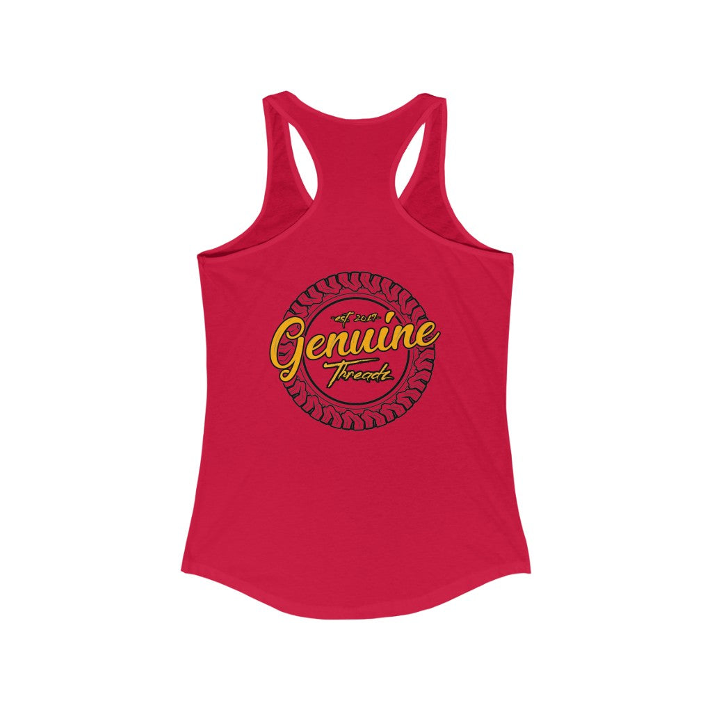 "Make Your Exhaust Heard" Women's Ideal Racerback Tank