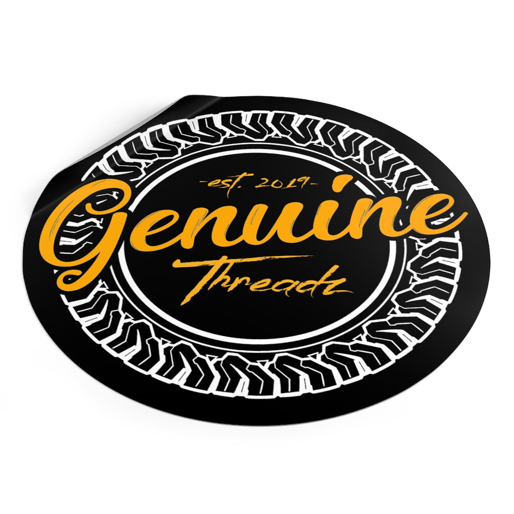 Genuine Threadz Round Vinyl Stickers