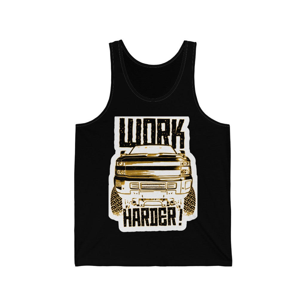 "Work Harder" Men's Jersey Tank