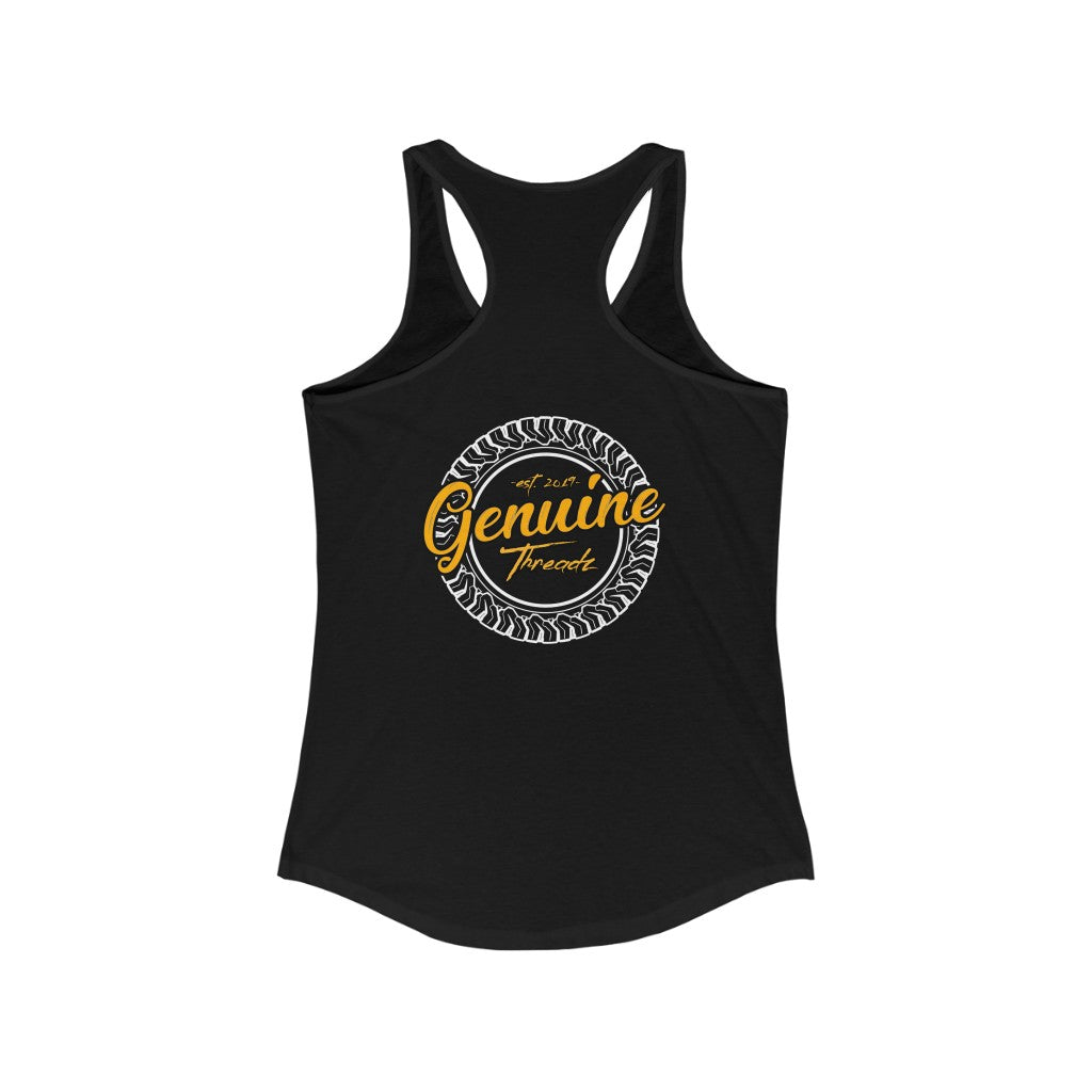 "Make Your Exhaust Heard" Women's Ideal Racerback Tank