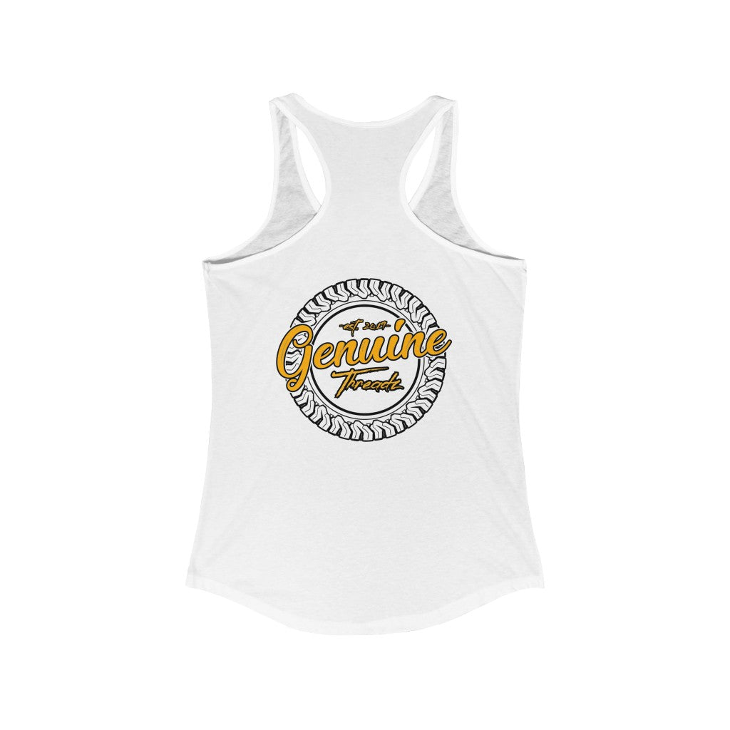 "Make Your Exhaust Heard" Women's Ideal Racerback Tank