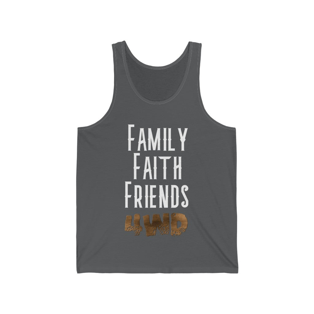 "Family Faith Friends 4WD" Men's Jersey Tank