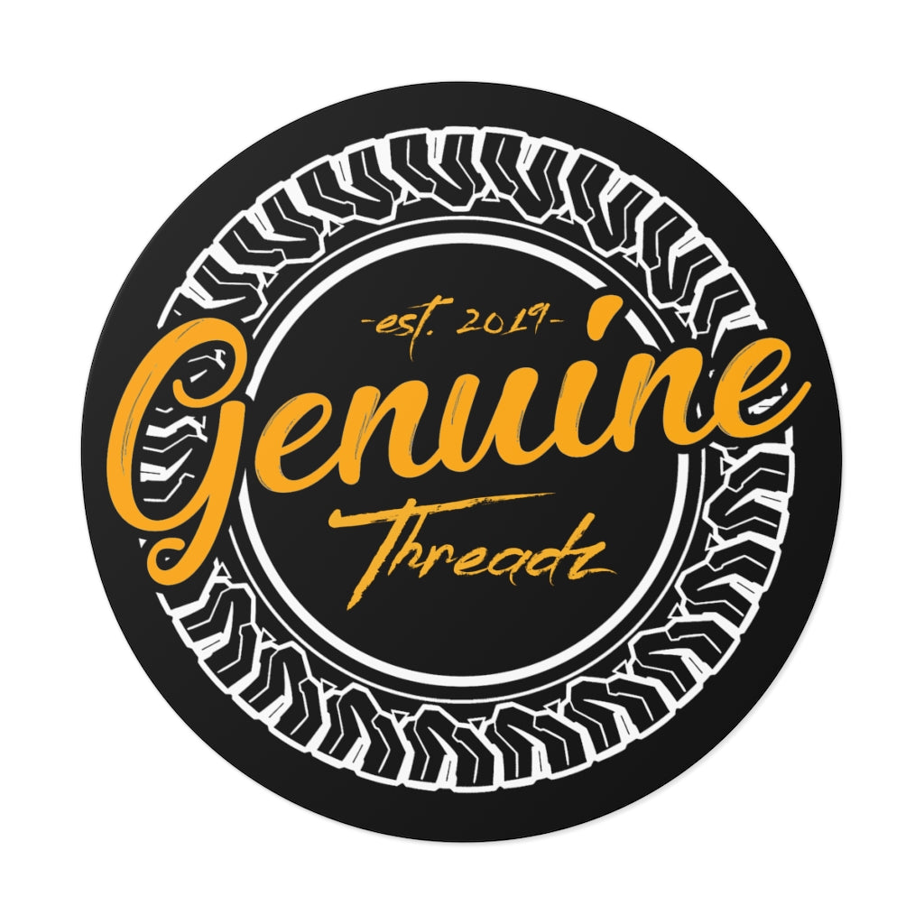 Genuine Threadz Round Vinyl Stickers