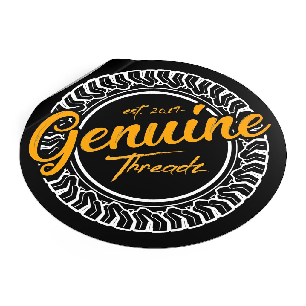 Genuine Threadz Round Vinyl Stickers