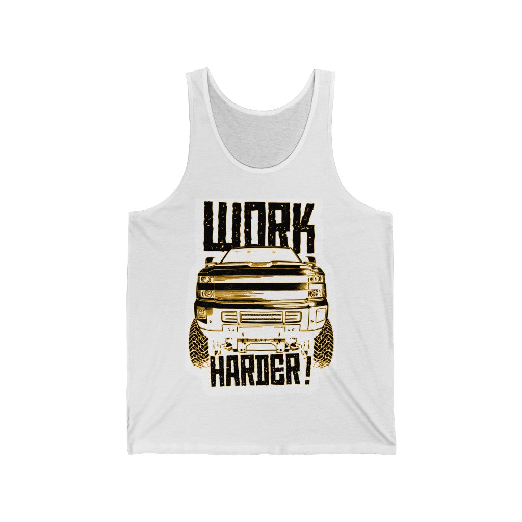 "Work Harder" Men's Jersey Tank