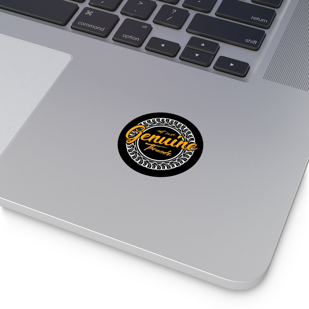 Genuine Threadz Round Vinyl Stickers