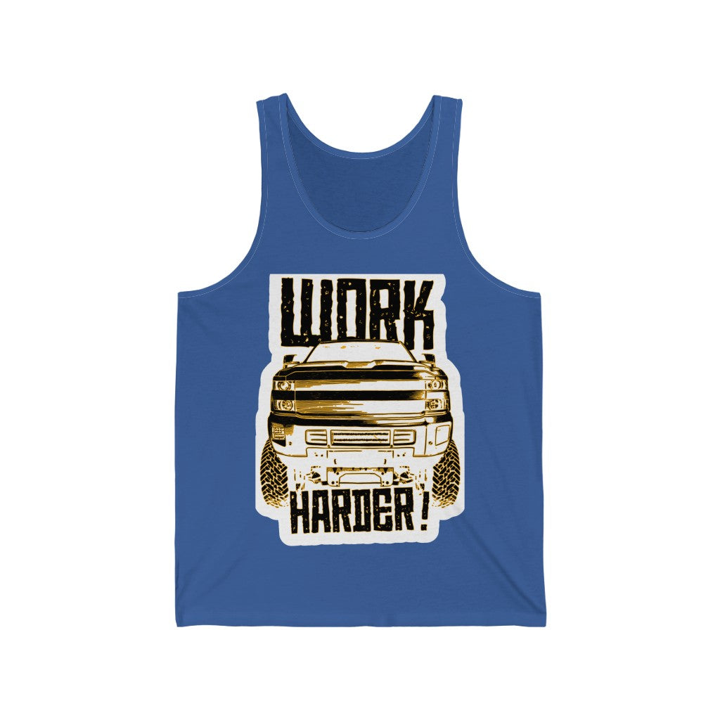 "Work Harder" Men's Jersey Tank